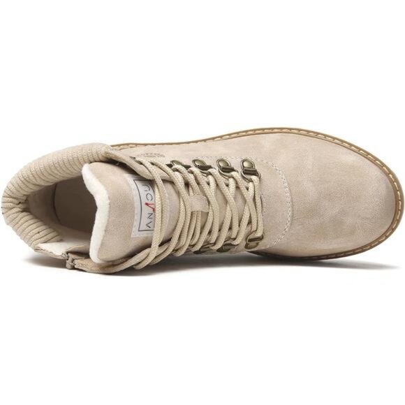 Women's Casual Lace up Ankle Boots Waterproof Lightweight Hiking Shoes - Picture 4 of 6